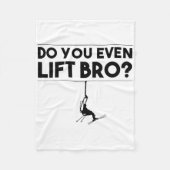 Funny Do you even Lift Bro Geschenk Niedliche Skip Fleecedecke (Vorderseite)