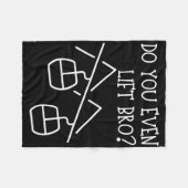 Funny Do You Even Lift  Fleecedecke (Vorderseite (Horizontal))