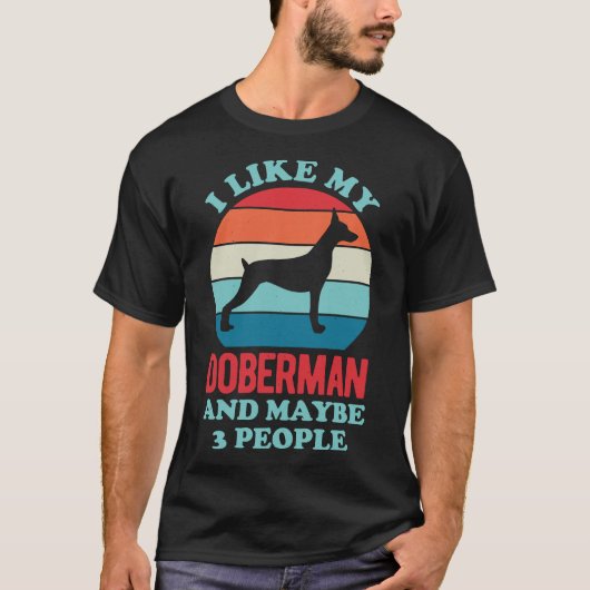 Funny Doberman 207 T-Shirt (Vorderseite)