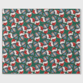 Funny Doberman Christmas Pattern Geschenkpapier (Flach)