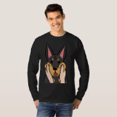 Funny Doberman Chubby Cheeks T-Shirt (Vorne ganz)