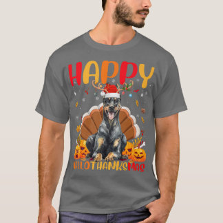 Funny Doberman Dog Lover Happy Doberman HalloDanke T-Shirt