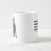 Funny Doberman / Ehefrau Jumbo Tasse (Vorderseite)
