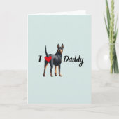 Funny Doberman from Pet Hund Hintern Bum Fathday Dankeskarte (Vorderseite)