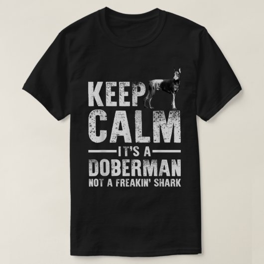 Funny Doberman Kunst für Männer Frauen Kinder Dobe T-Shirt (Design vorne)