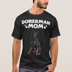 Funny Doberman Mama Kunst für Frauen Mädchen Haust T-Shirt