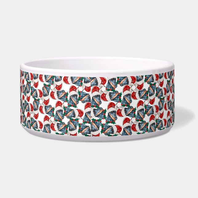 Funny Doberman Name Christmas Pattern Napf (Links)