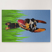 Funny Doberman Pinscher 1014 PC Puzzle (Horizontal)
