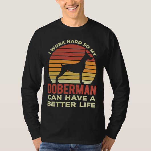 Funny Doberman Pinscher T-Shirt (Vorderseite)