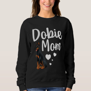 Funny Dobermann Mama Kunst für Mama Doberman Dog L Sweatshirt