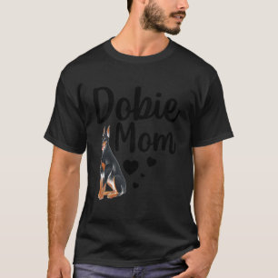 Funny Dobermann Mama Kunst für Mama Doberman Dog L T-Shirt