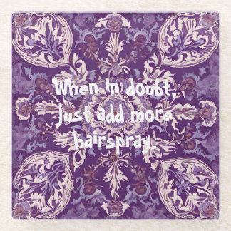 Funny doch Elegante Weihnachtsgeschenke für Friseu Glasuntersetzer