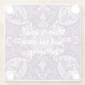 Funny doch Elegante Weihnachtsgeschenke für Friseu Glasuntersetzer (Rückseite)