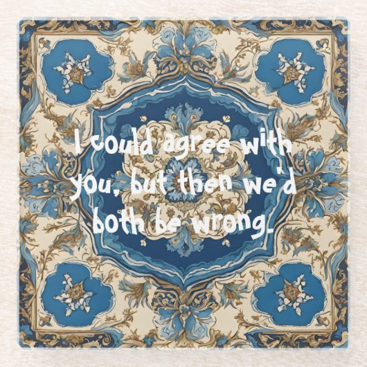 Funny doch Elegante Weihnachtsgeschenke für Typ Fr Glasuntersetzer (Vorderseite)