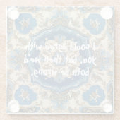 Funny doch Elegante Weihnachtsgeschenke für Typ Fr Glasuntersetzer (Rückseite)