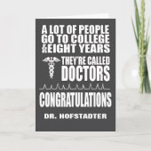 Funny Doctor Abschluss Grußkarte Karte (Vorderseite)