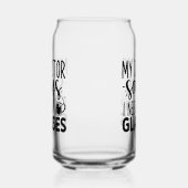 Funny Doctor Brille Wortart Dosenglas (Links)