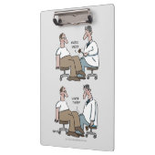 Funny Doctor Cartoon Klemmbrett (Links)
