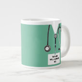 Funny Doctor Gift Jumbo-Tasse (Vorderseite Rechts)