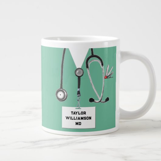 Funny Doctor Gift Jumbo-Tasse (Rechts)