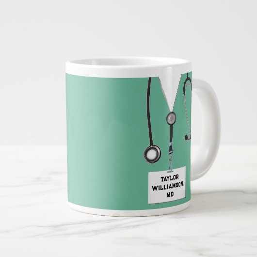 Funny Doctor Gift Jumbo-Tasse (Vorderseite Rechts)