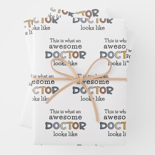 Funny Doctor Gifts | Phantastischer Arzt Geschenkpapier Set (Beispiel)