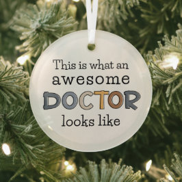 Funny Doctor Gifts | Phantastischer Arzt Ornament Aus Glas