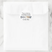 Funny Doctor Gifts | Phantastischer Arzt Runder Aufkleber (Tasche)