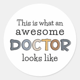 Funny Doctor Gifts | Phantastischer Arzt Runder Aufkleber