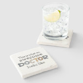 Funny Doctor Gifts | Phantastischer Arzt Steinuntersetzer (Seitenansicht)