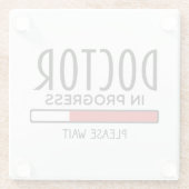 Funny Doctor in Progress Med School Student Glasuntersetzer (Rückseite)