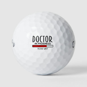 Funny Doctor in Progress Med School Student Golfball