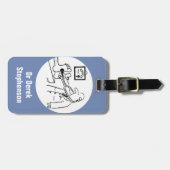 Funny Doctor Karos Feed mit Stethoscope Gepäckanhänger (Vorderseite horizontal)