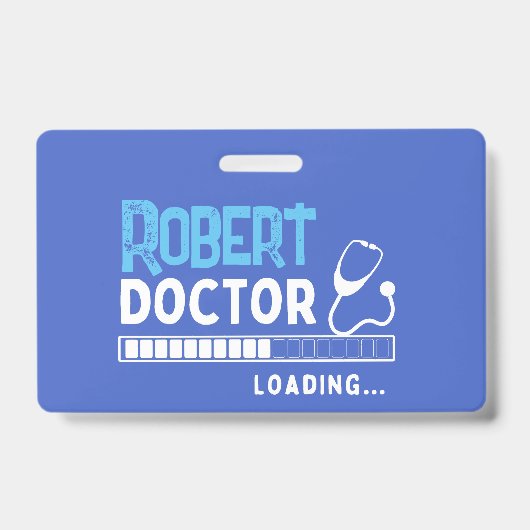Funny Doctor Loading Bar Medical Future Doctor Ausweis (Vorderseite)