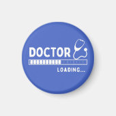 Funny Doctor Loading Bar Medical Future Doctor Magnet (Vorne)