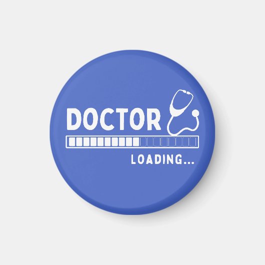 Funny Doctor Loading Bar Medical Future Doctor Magnet (Vorne)