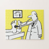 Funny Doctor mit Stethoscope Puzzle (Horizontal)