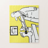 Funny Doctor mit Stethoscope Puzzle (Vertikal)