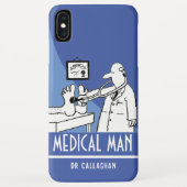 Funny Doctor mit Stethoskop-Kontrollfüße Case-Mate iPhone Hülle (Rückseite)