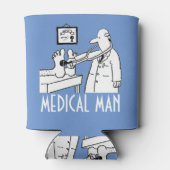 Funny Doctor mit Stethoskop-Kontrollfüße Dosenkühler (Rückseite)