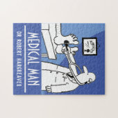 Funny Doctor mit Stethoskop-Kontrollfüße Puzzle (Horizontal)