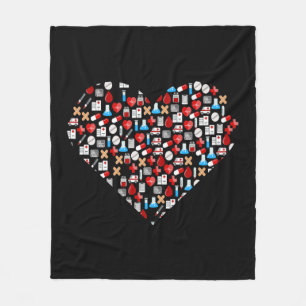 Funny Doctor Nurse print Geschenk Medizinischer Ac Fleecedecke