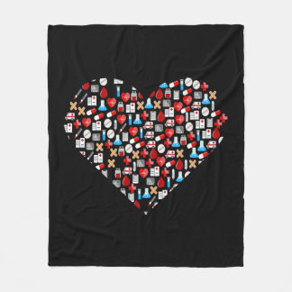 Funny Doctor Nurse print Geschenk Medizinischer Ac Fleecedecke