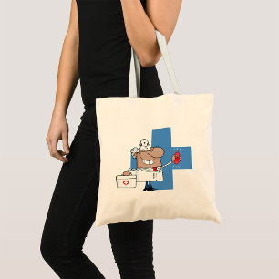 Funny Doctor on Duty Tote Bag Tragetasche