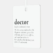 Funny Doctor Ornament Aus Metall (Vorderseite links)