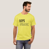 Funny Doctor Pun Medical Dictionary bedeutet Oops T-Shirt (Vorne ganz)