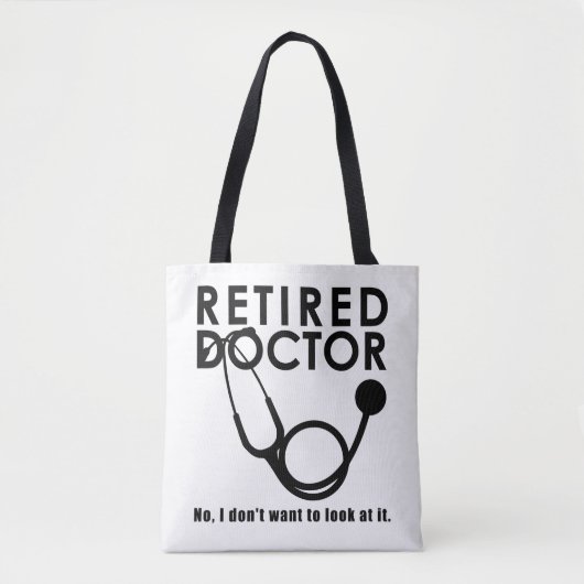 Funny Doctor Retirement Medical Theme Tasche (Vorderseite)