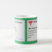 Funny Doctor Rezept Custom Coffee Tasse (Mittel)