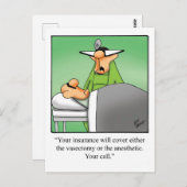 Funny Doctor Spaß Postcard Postkarte (Vorne/Hinten)