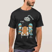 Funny Doctor Surgery Gingerbread Christmas T-Shirt (Vorderseite)